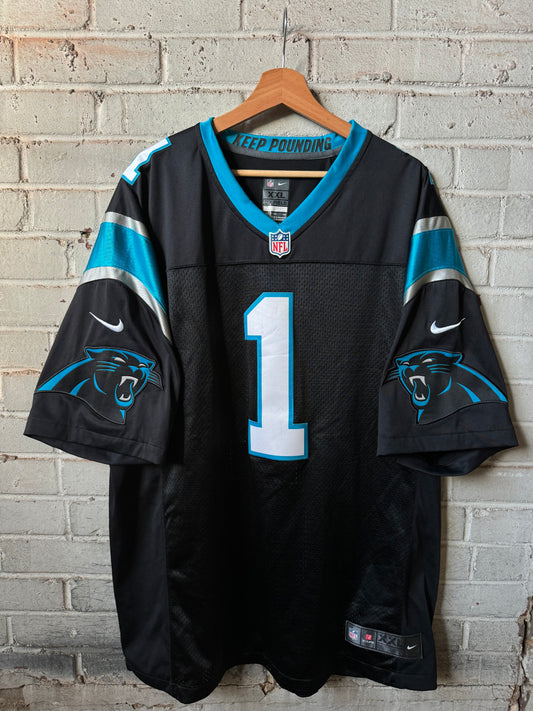 2016 Carolina Panthers Cam Newton Black Nike Vapor Limited Stitched NFL Jersey (XXL)