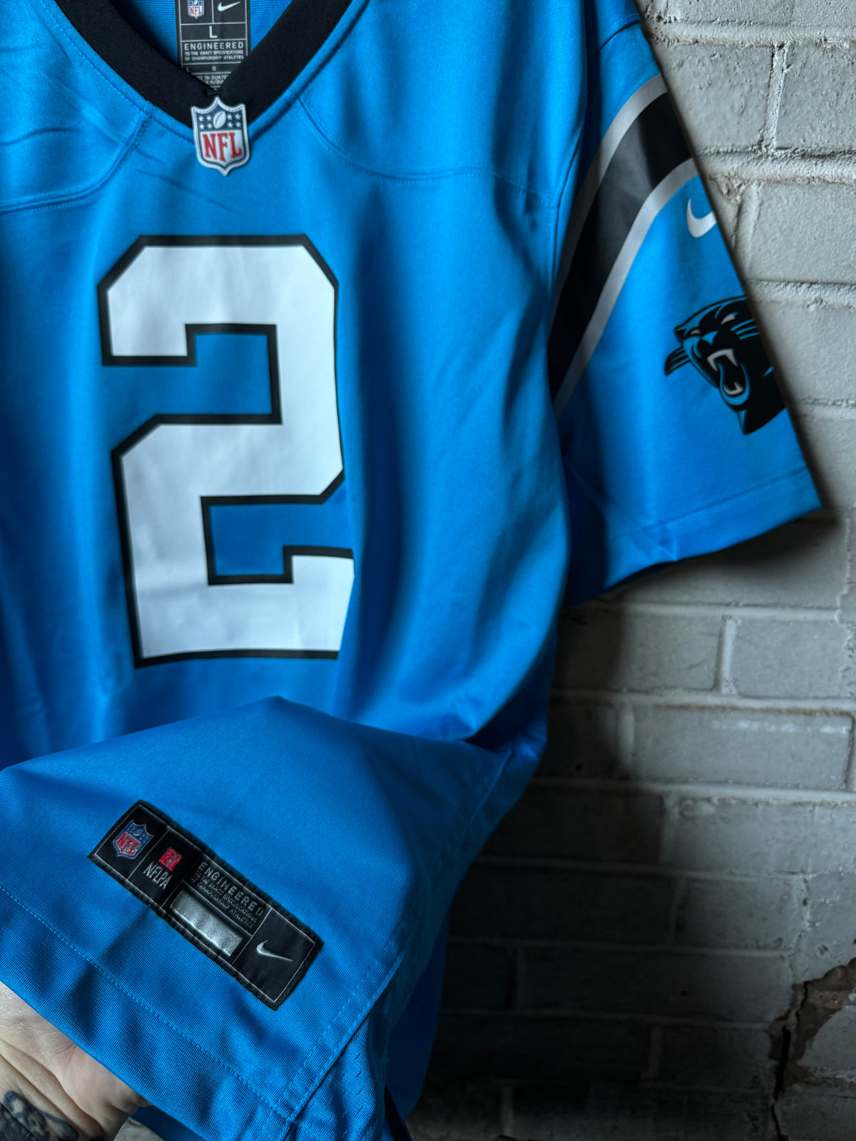 2022 Carolina Panthers D.J. Moore Alternate Blue Nike NFL Game Jersey (XL)