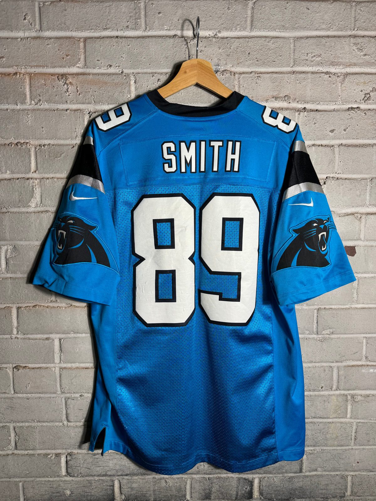 2012 Carolina Panthers Steve Smith Blue Alternate First Gen Nike Vapor Limited Stitched NFL Jersey (Medium)