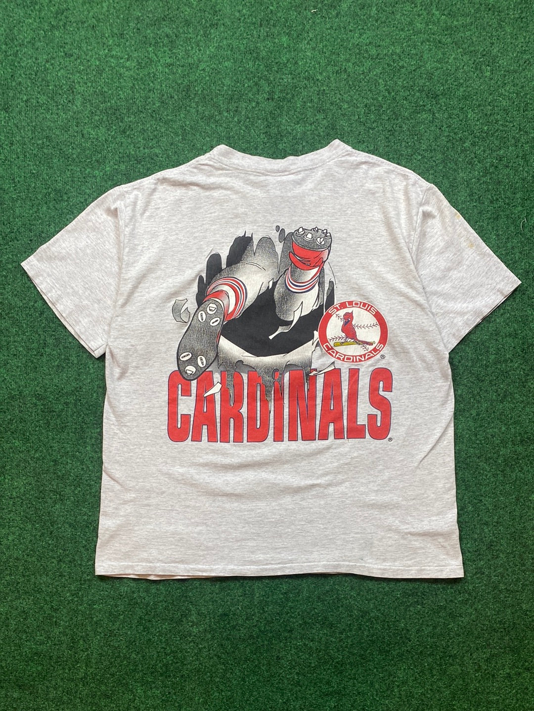 90s St.Louis Cardinals MLB Player Breakthrough Nutmeg Mills Vintage Tee (XL)