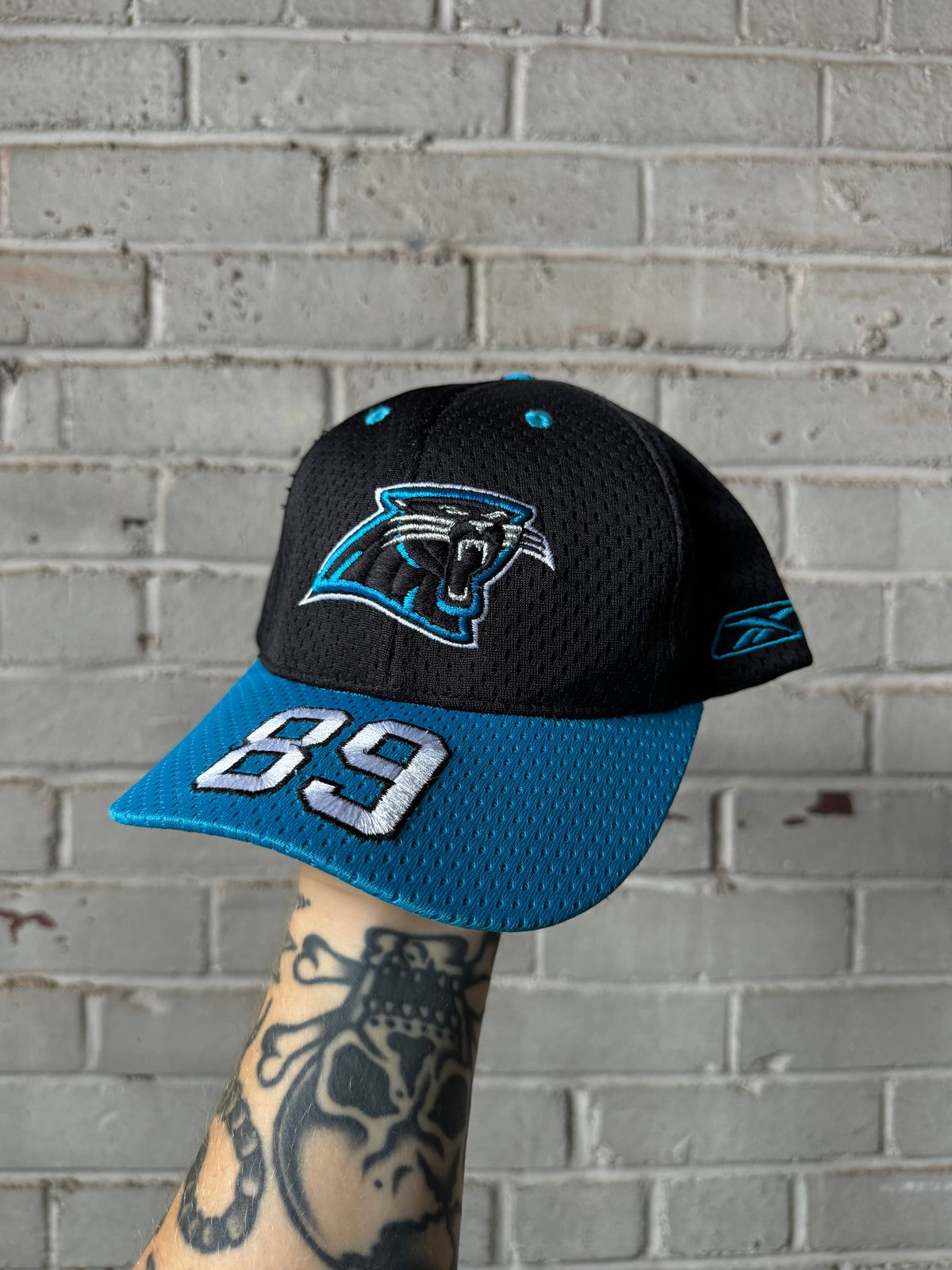00’s Carolina Panthers Steve Smith Vintage Reebok Mesh Jersey Style Strapback NFL Hat (Youth)