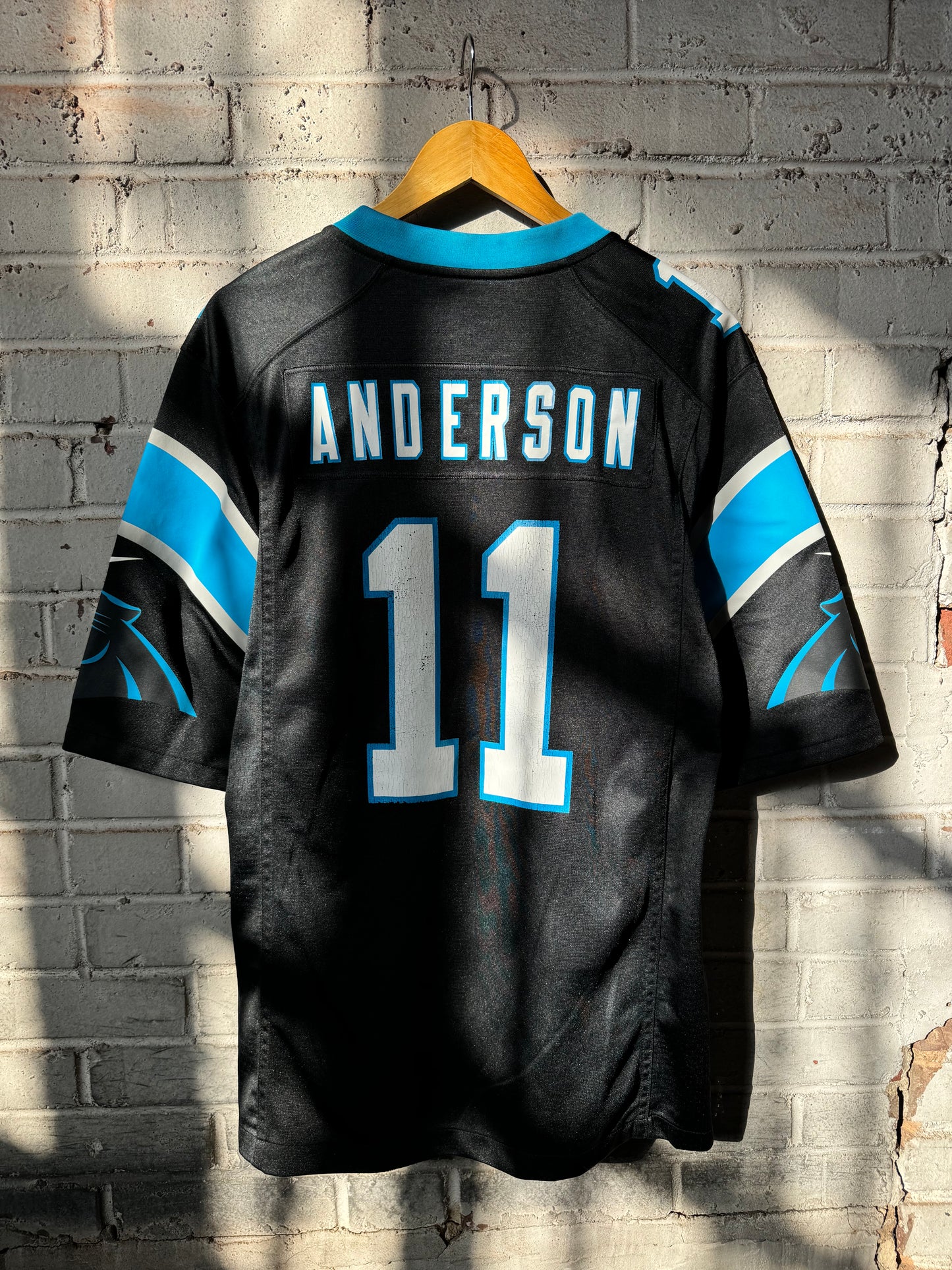 2020 Carolina Panthers Robbie Anderson Black Nike NFL Jersey (Medium)