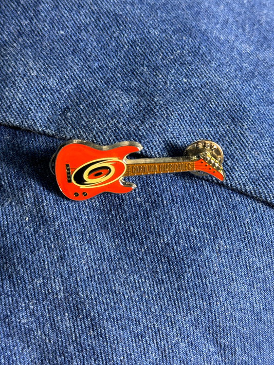 90’s Carolina Hurricanes Vintage Guitar NHL Hockey Pin