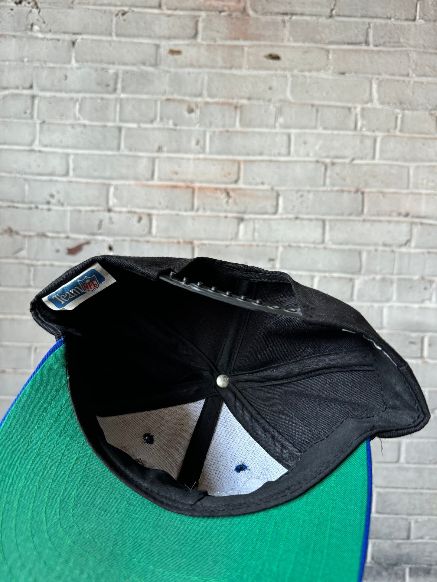 1993 Carolina Panthers Vintage Two Tone Team NFL Snapback Hat (OSFA)
