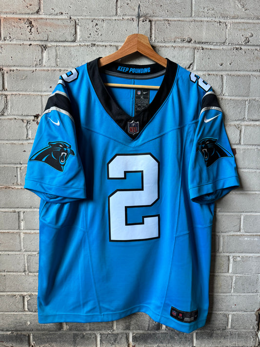 2022 Carolina Panthers D.J. Moore Blue Alternate Nike Vapor Limited Stitched NFL Jersey (XL)