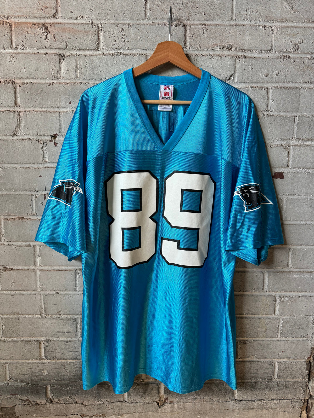 00’s Carolina Panthers Steve Smith Vintage Alternate Blue NFL Jersey (XL)