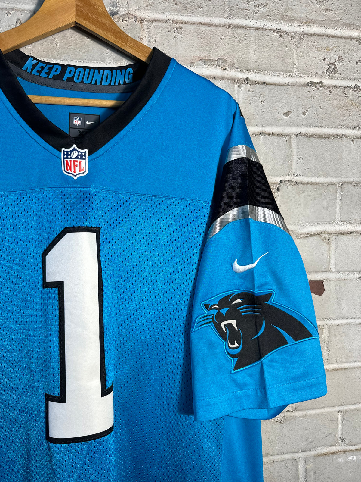 2016 Carolina Panthers Cam Newton Blue Alternate Nike Vapor Limited Stitched NFL Jersey (XL)