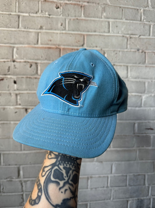 90’s Carolina Panthers Vintage New Era Plain Logo Wool NFL Snapback Hat (OSFA)