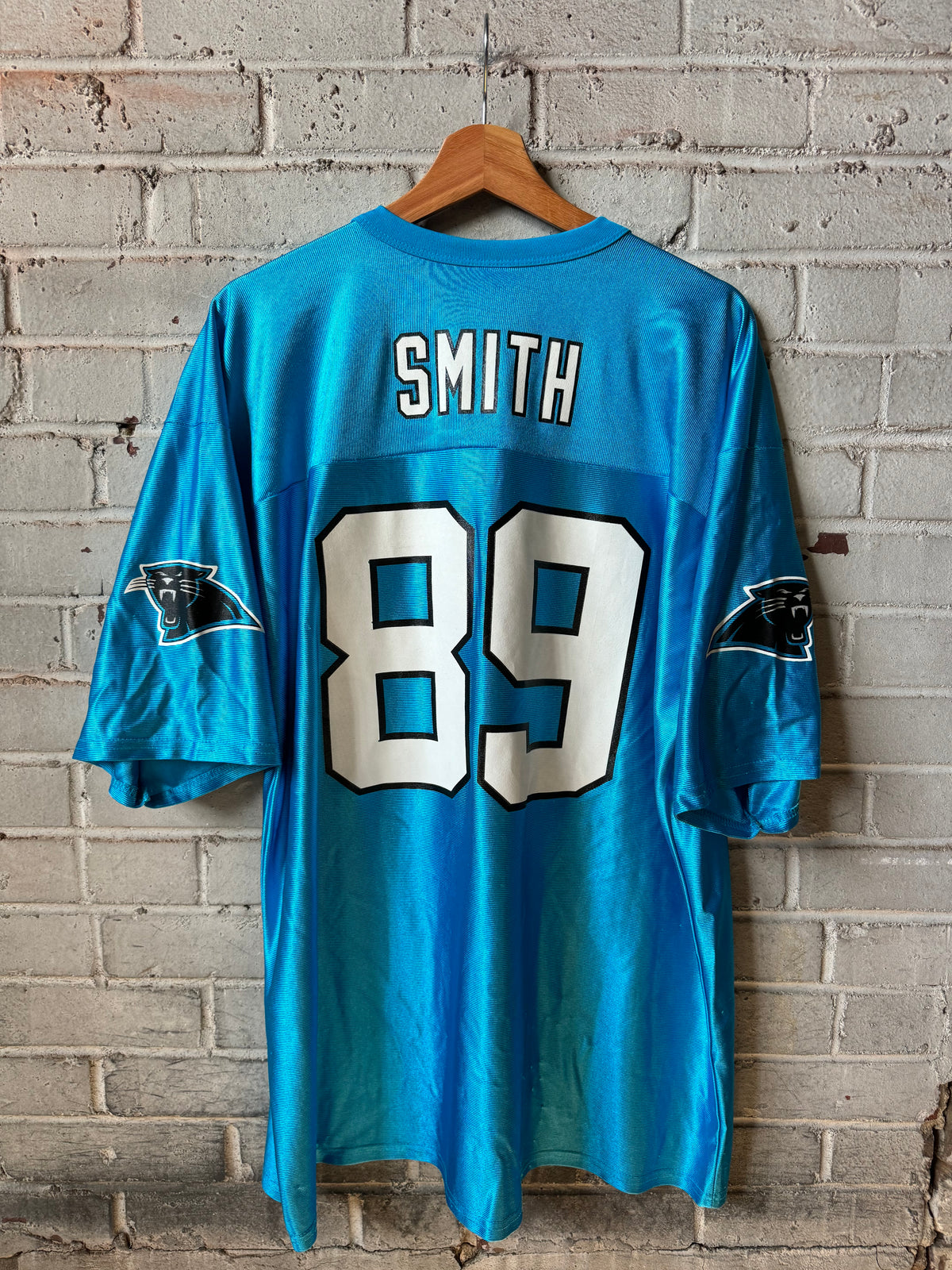 00’s Carolina Panthers Steve Smith Vintage Alternate Blue NFL Jersey (XL)