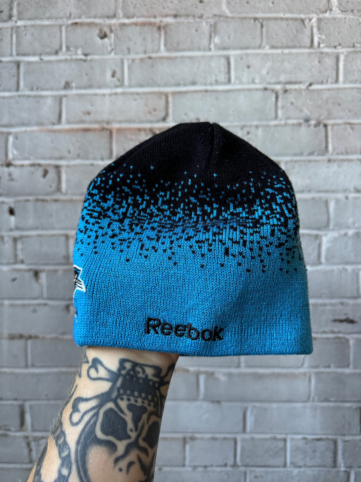 00’s Carolina Panthers Vintage Reebok Gradient Sideline NFL Beanie (OSFA)