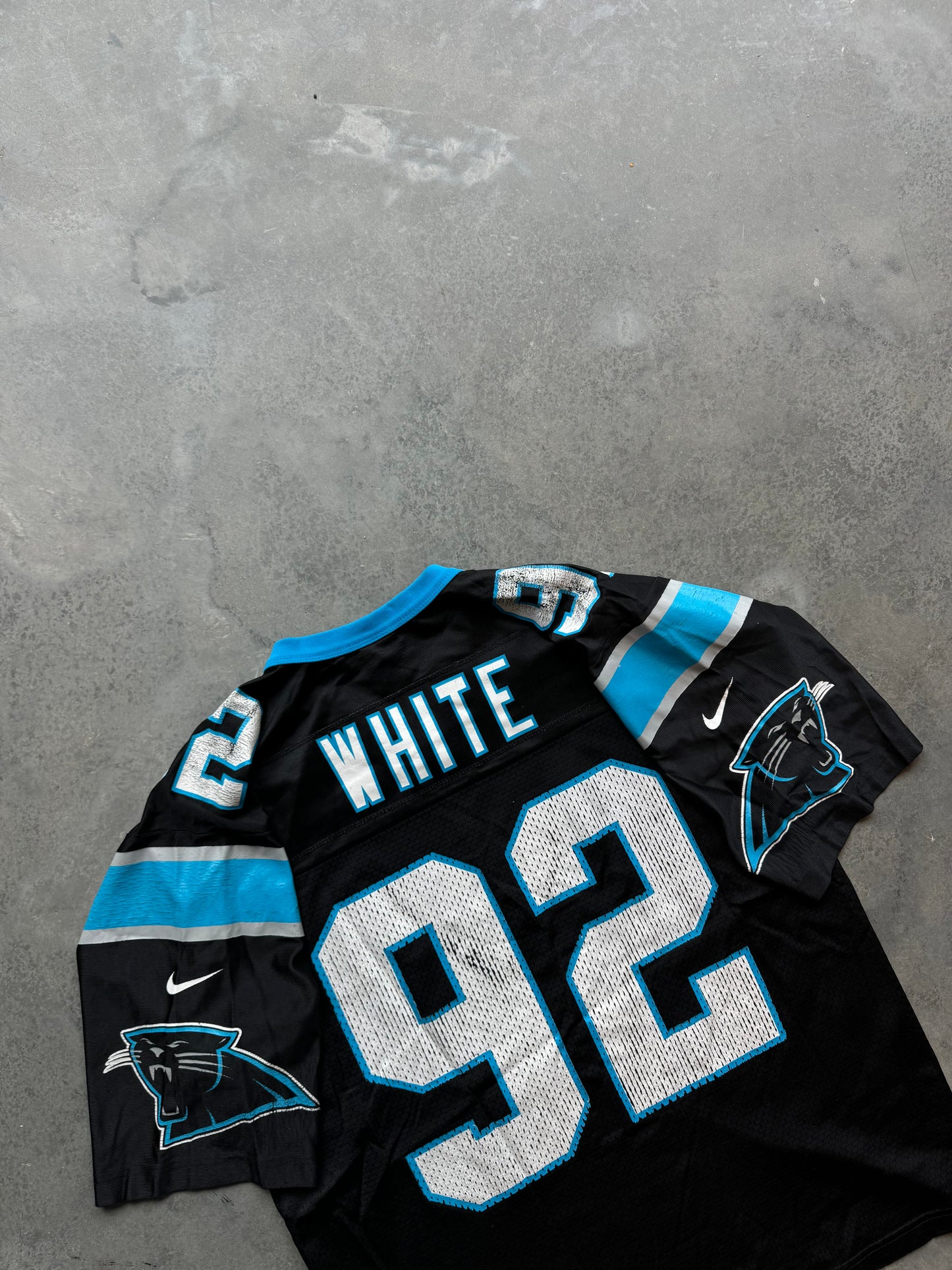 2000 Carolina Panthers Reggie White Vintage Black Nike NFL Jersey (Medium)
