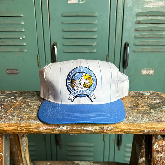 90’s UNC Tarheels Pinstripe Ramses Starter Snapback Hat (OSFA)