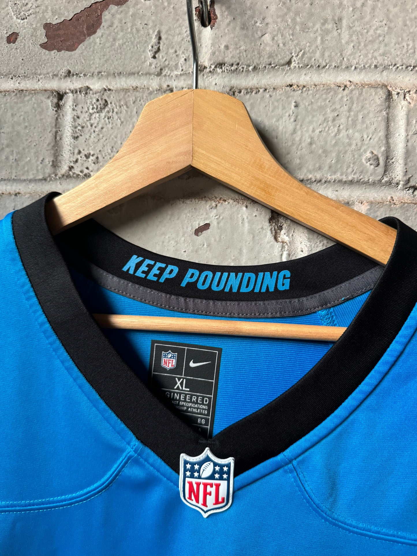 2023 Carolina Panthers Chuba Hubbard Blue Nike Game NFL Jersey (XL)