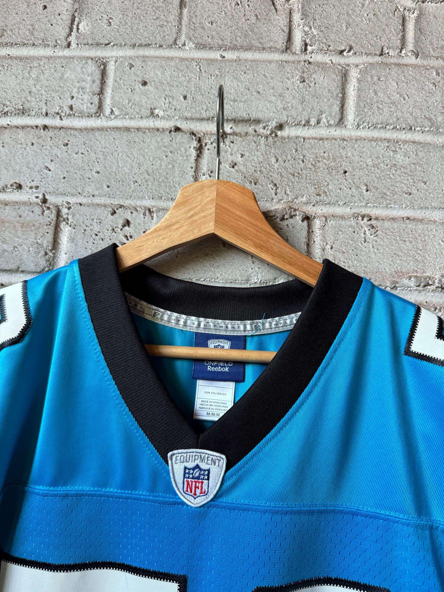 00’s Carolina Panthers Jon Beason Vintage Blue Alternate Stitched Swingman NFL Jersey (Medium)