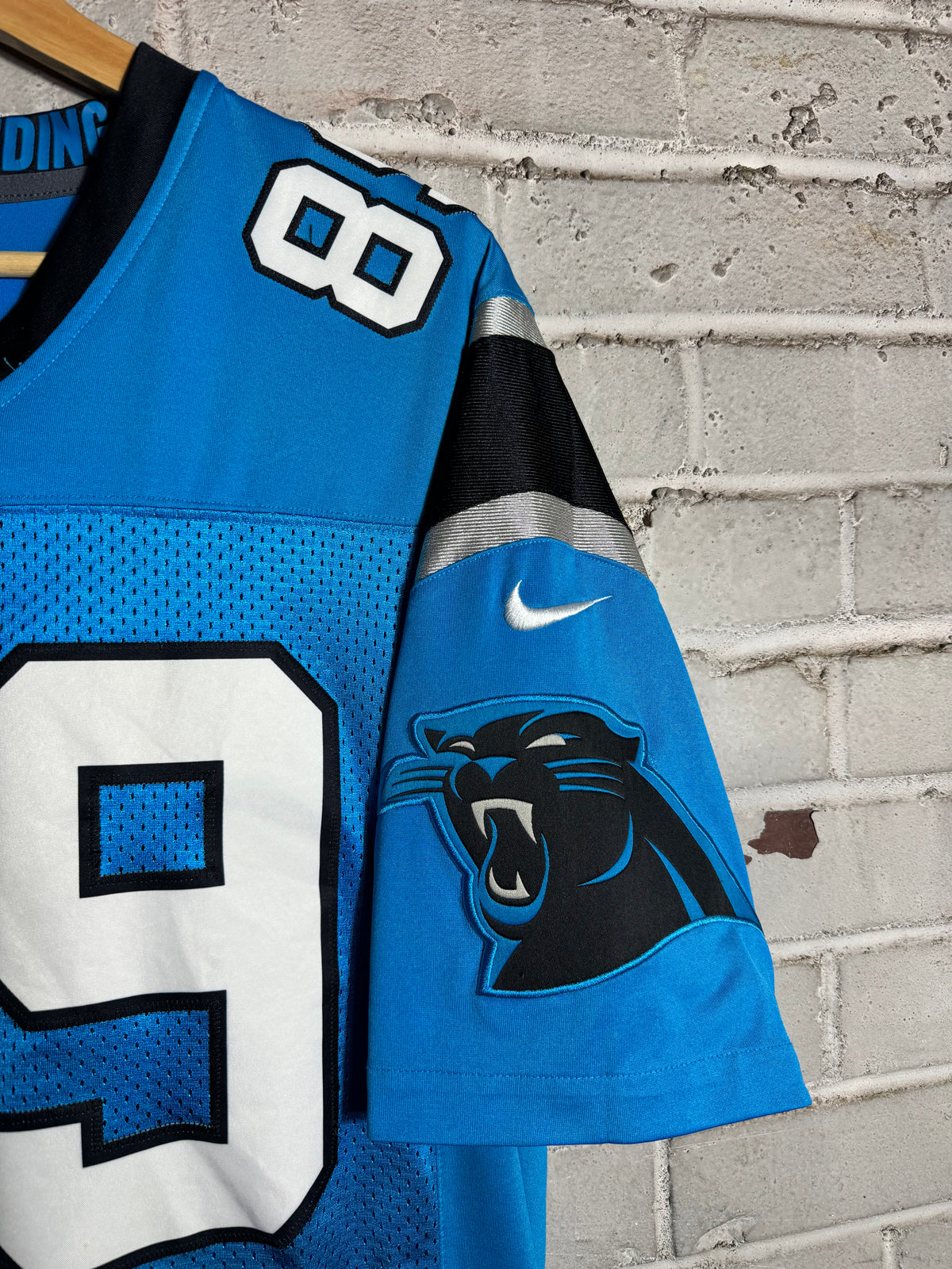 2012 Carolina Panthers Steve Smith Blue Alternate First Gen Nike Vapor Limited Stitched NFL Jersey (Medium)