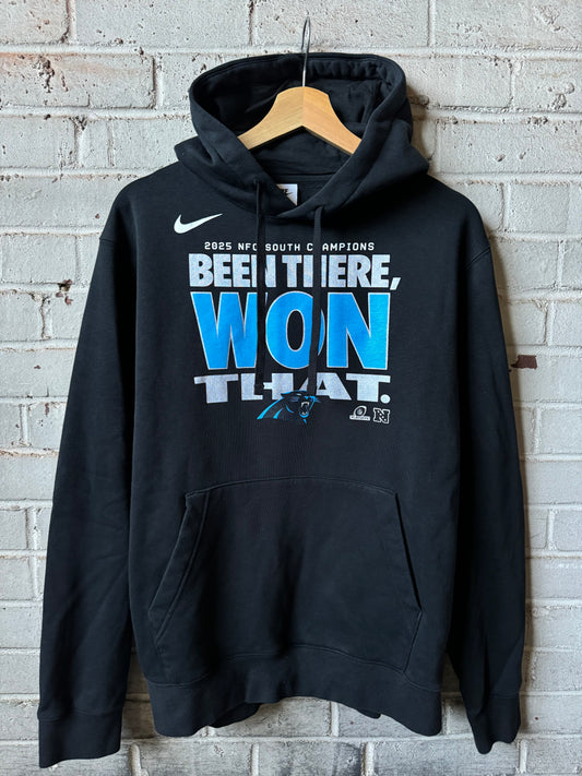 2025 Carolina Panthers Black Nike NFC South Champions Been There, Won That NFL Hoodie (Medium)