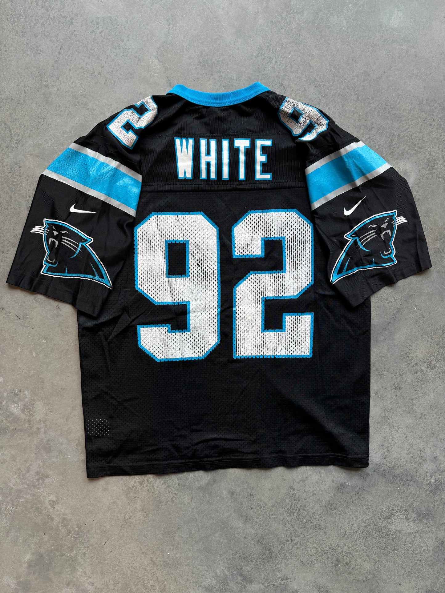 2000 Carolina Panthers Reggie White Vintage Black Nike NFL Jersey (Medium)