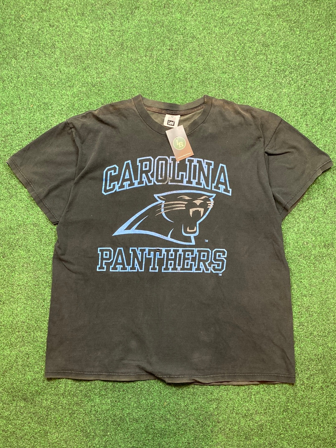 90s Carolina Panthers NFL Faded Logo Vintage Tee (2XL)