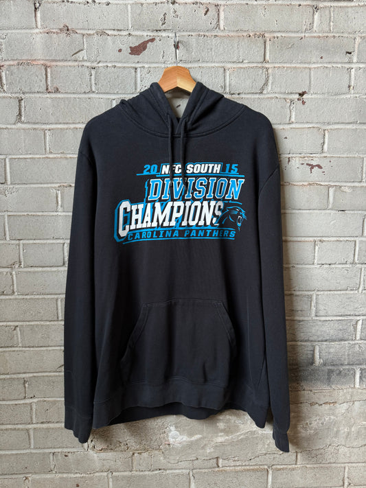 2015 Carolina Panthers NFC South Division Champions Majestic NFL Hoodie (XL)