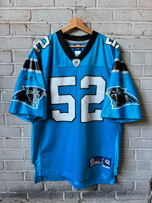 00’s Carolina Panthers Jon Beason Vintage Blue Alternate Stitched Swingman NFL Jersey (Medium)