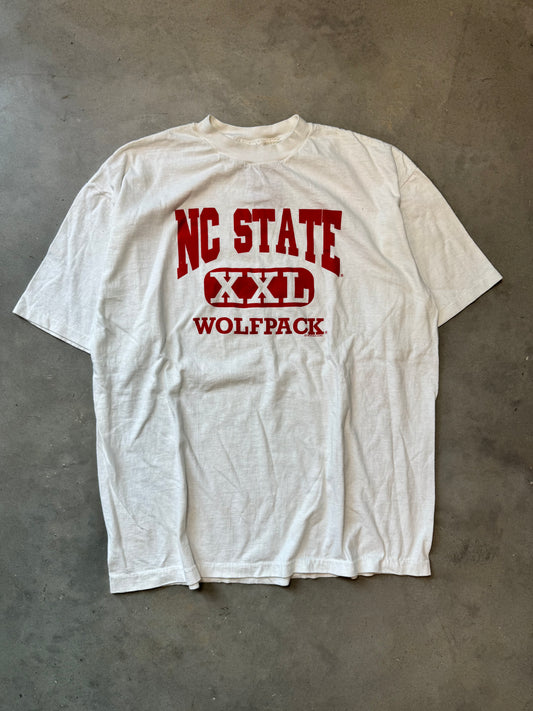 90’s NC State Wolfpack Vintage College Spellout Tee (XXL)