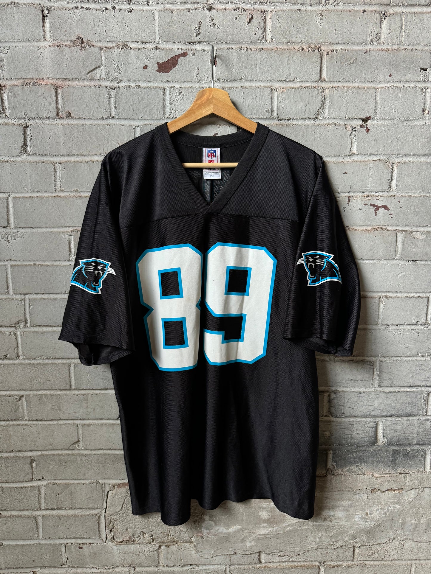 00’s Carolina Panthers Steve Smith Vintage Black NFL Jersey (Large)