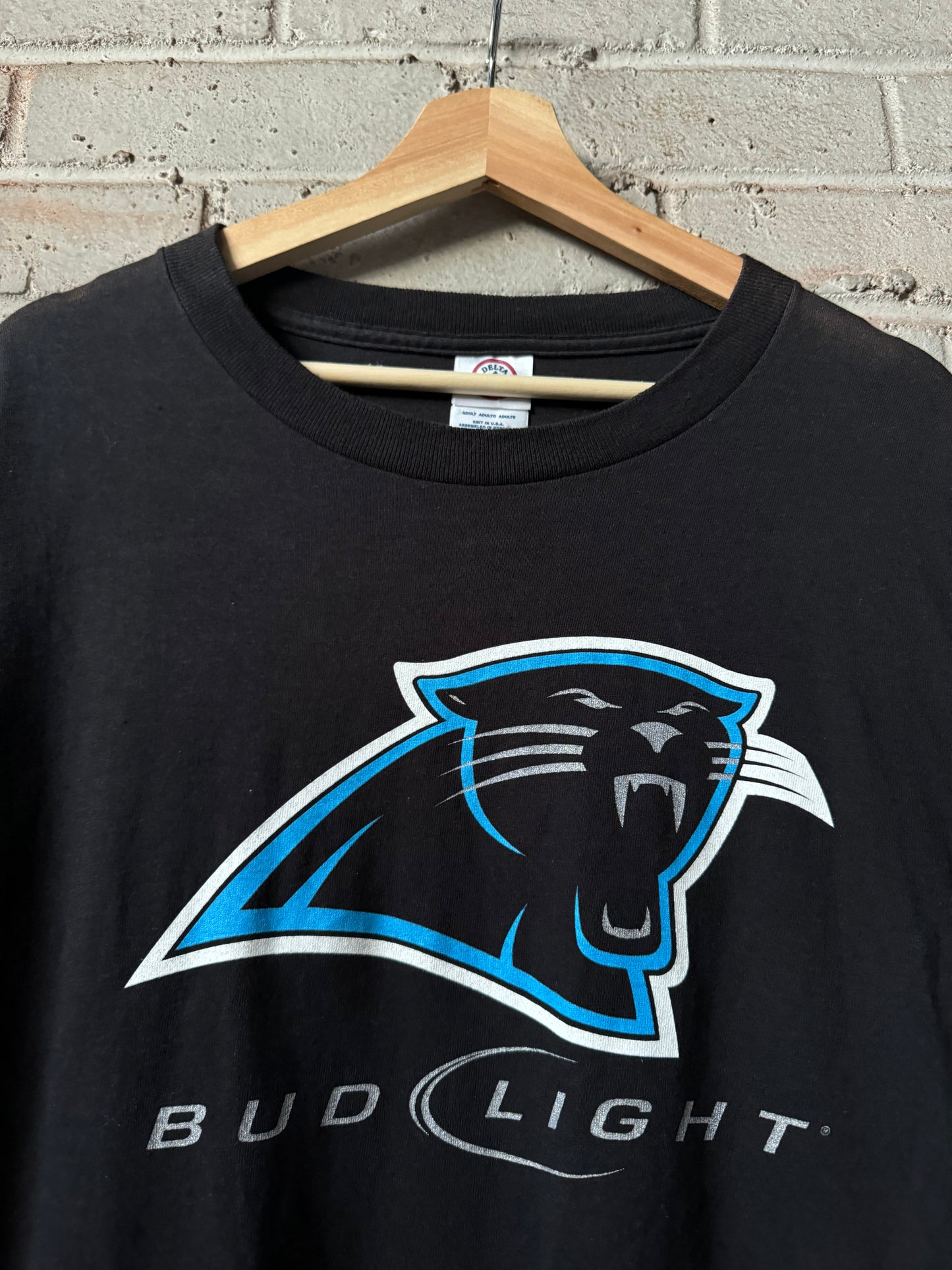 00’s Carolina Panthers Vintage Bud Light “Back In Black” NFL Longsleeve Tee (XL)