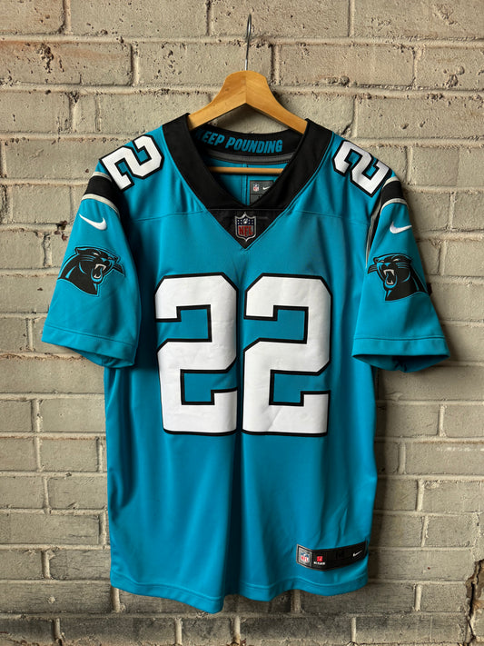 2022 Carolina Panthers Christian McCaffrey Blue Alternate Nike Vapor Limited Stitched NFL Jersey (Medium)