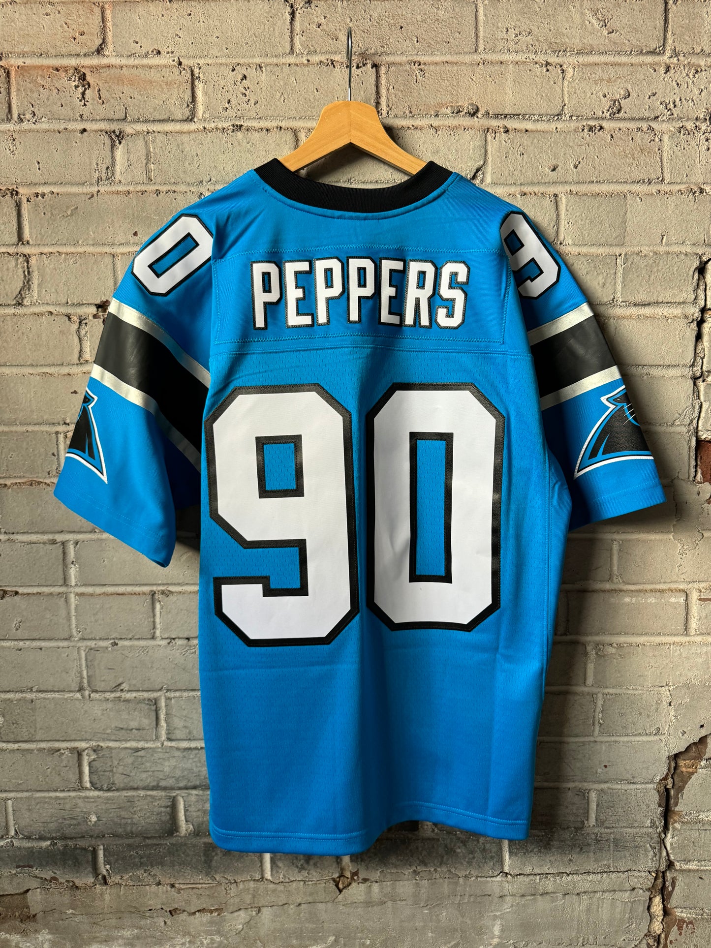 2003 Carolina Panthers Julius Peppers Alternate Blue Mitchell & Ness Legacy NFL Throwback Jersey - Deadstock (44/Large)