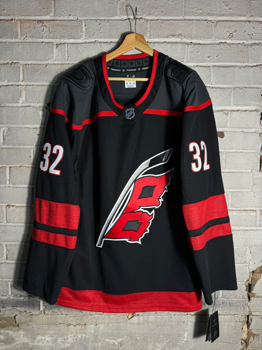 2025 Carolina Hurricanes Brandon Bussi Home Black Fanatics Premium NHL Hockey Jersey - Deadstock (56/XXL)
