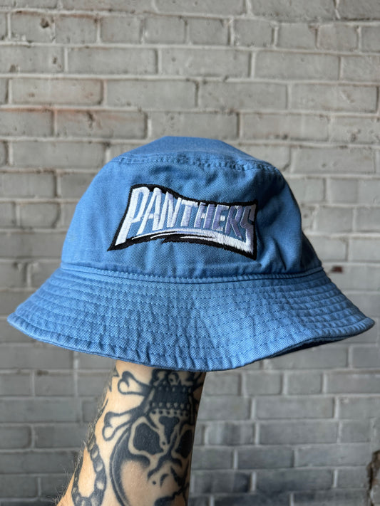 90’s Carolina Panthers Vintage Embroidered NFL Original Wordmark Bucket Hat (S/M)
