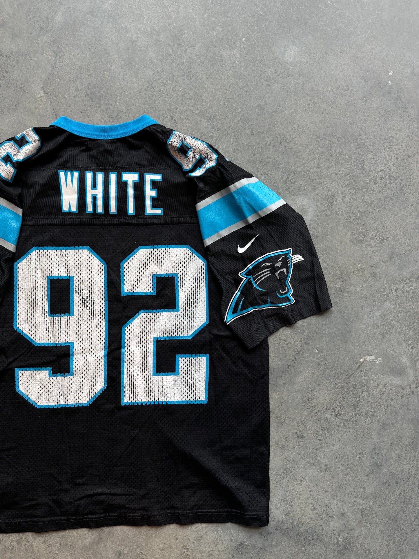 2000 Carolina Panthers Reggie White Vintage Black Nike NFL Jersey (Medium)
