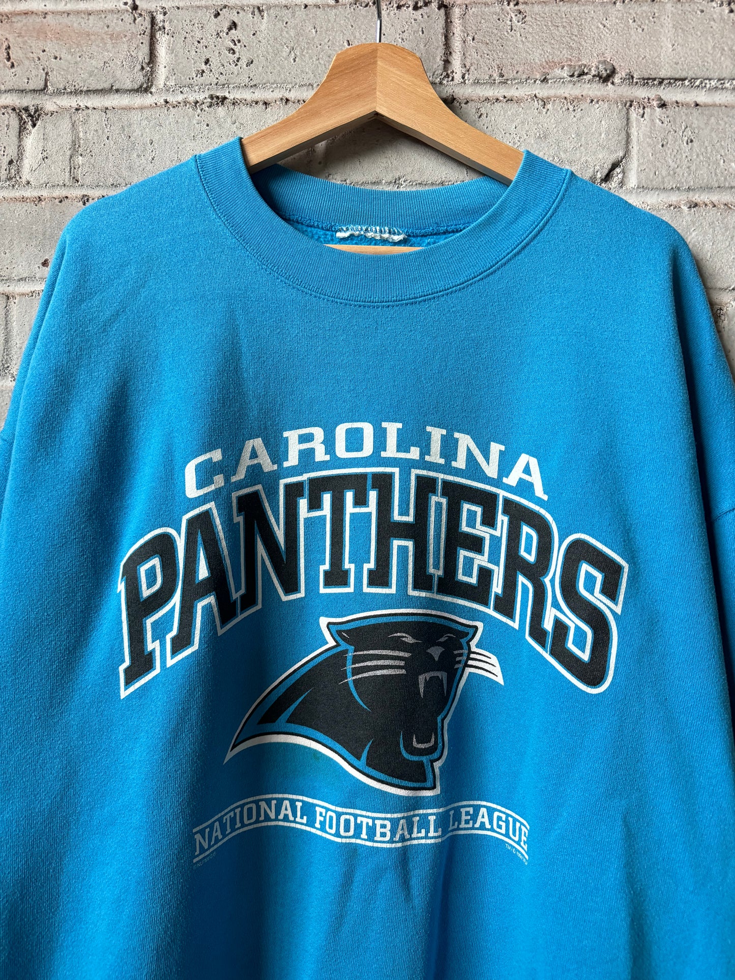 1998 Carolina Panthers Vintage Blue Heavyweight NFL Crewneck (XXL)