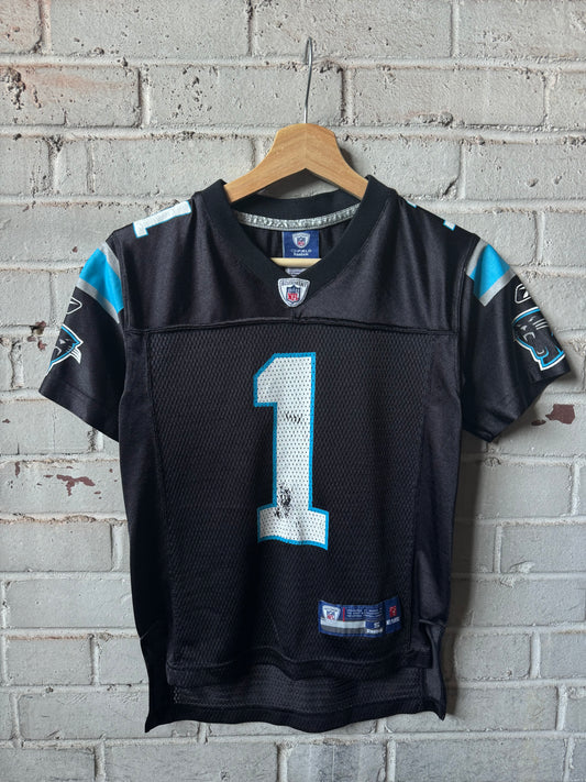 2011 Carolina Panthers Cam Newton Vintage Black Reebok Rookie Season NFL Jersey (Youth Small)