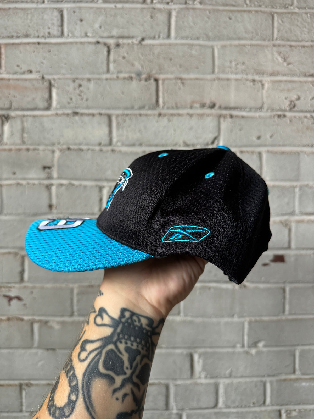 00’s Carolina Panthers Steve Smith Vintage Reebok Mesh Jersey Style Strapback NFL Hat (Youth)