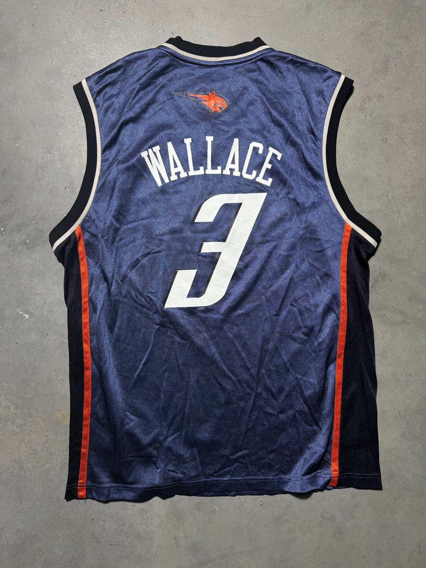 00’s Charlotte Bobcats Gerald Wallace Vintage Blue Adidas NBA Jersey (Large)