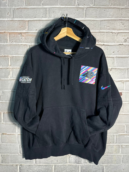 2023 Carolina Panthers Black Nike Crucial Catch NFL Sideline Hoodie (Medium)