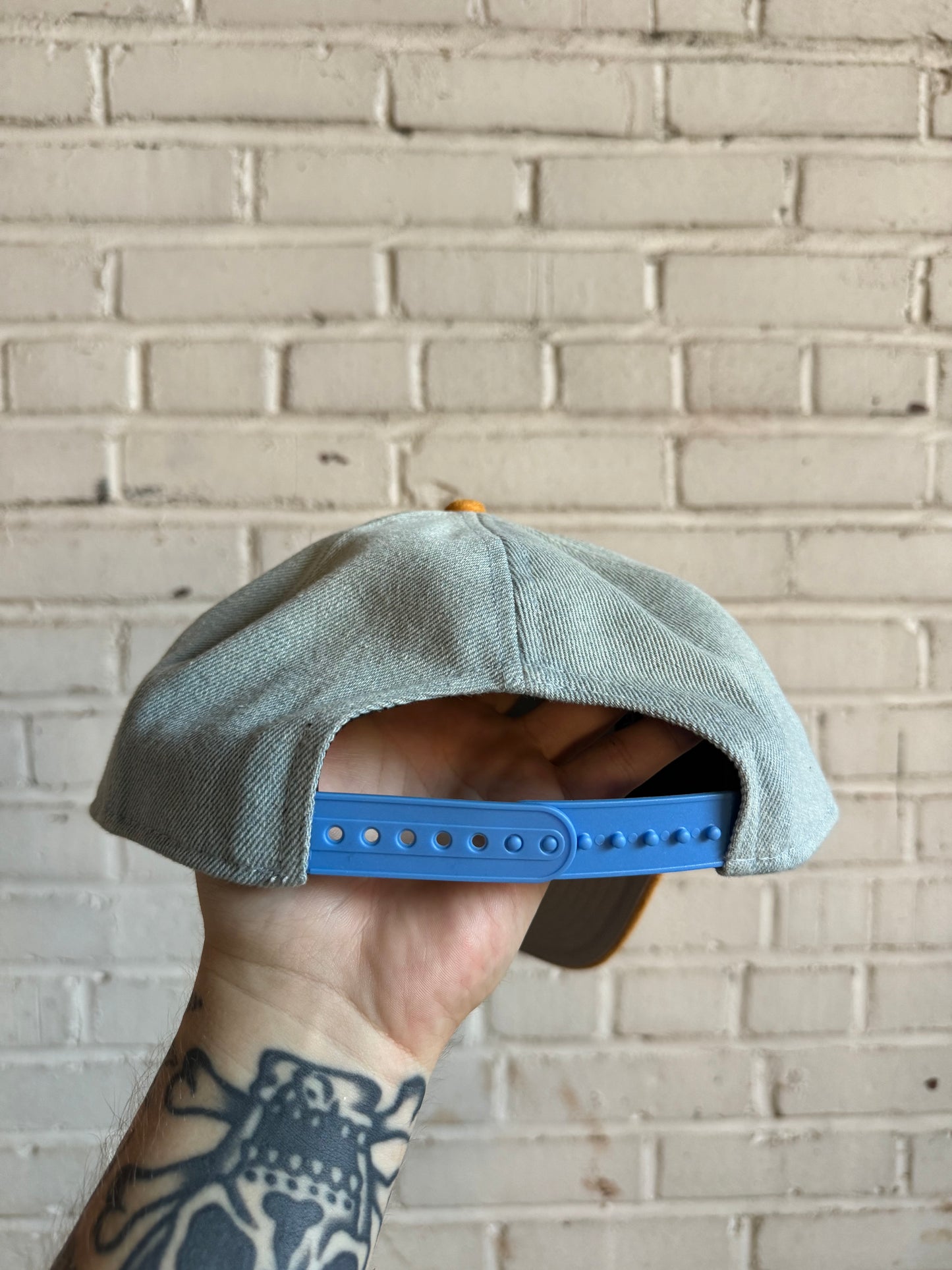 Carolina Panthers Denim & Suede New Era NFL Snapback Hat (OSFA)