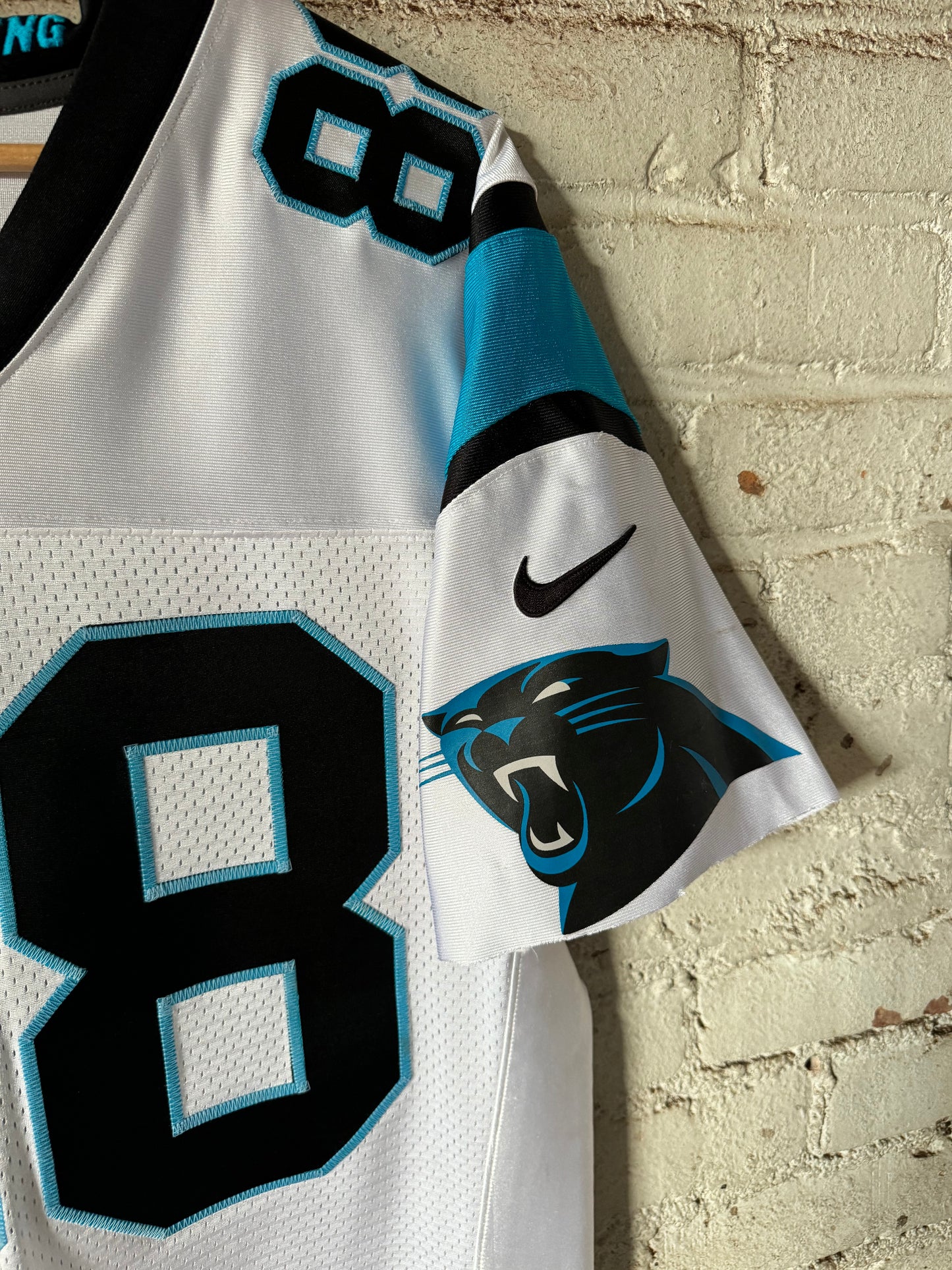 2013 Carolina Panthers Greg Olsen White Nike On Field Authentic Vapor Elite NFL Jersey (44/Large)