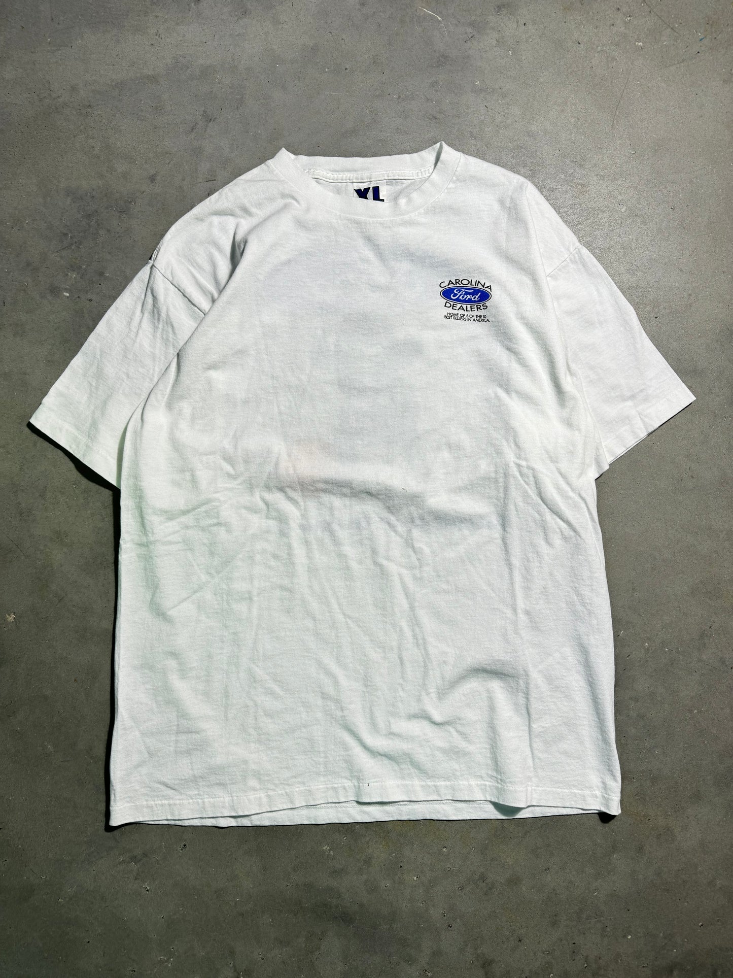 90’s Charlotte Hornets x Ford Teaming Up To Bee #1 Vintage Hugo NBA Tee (XL)