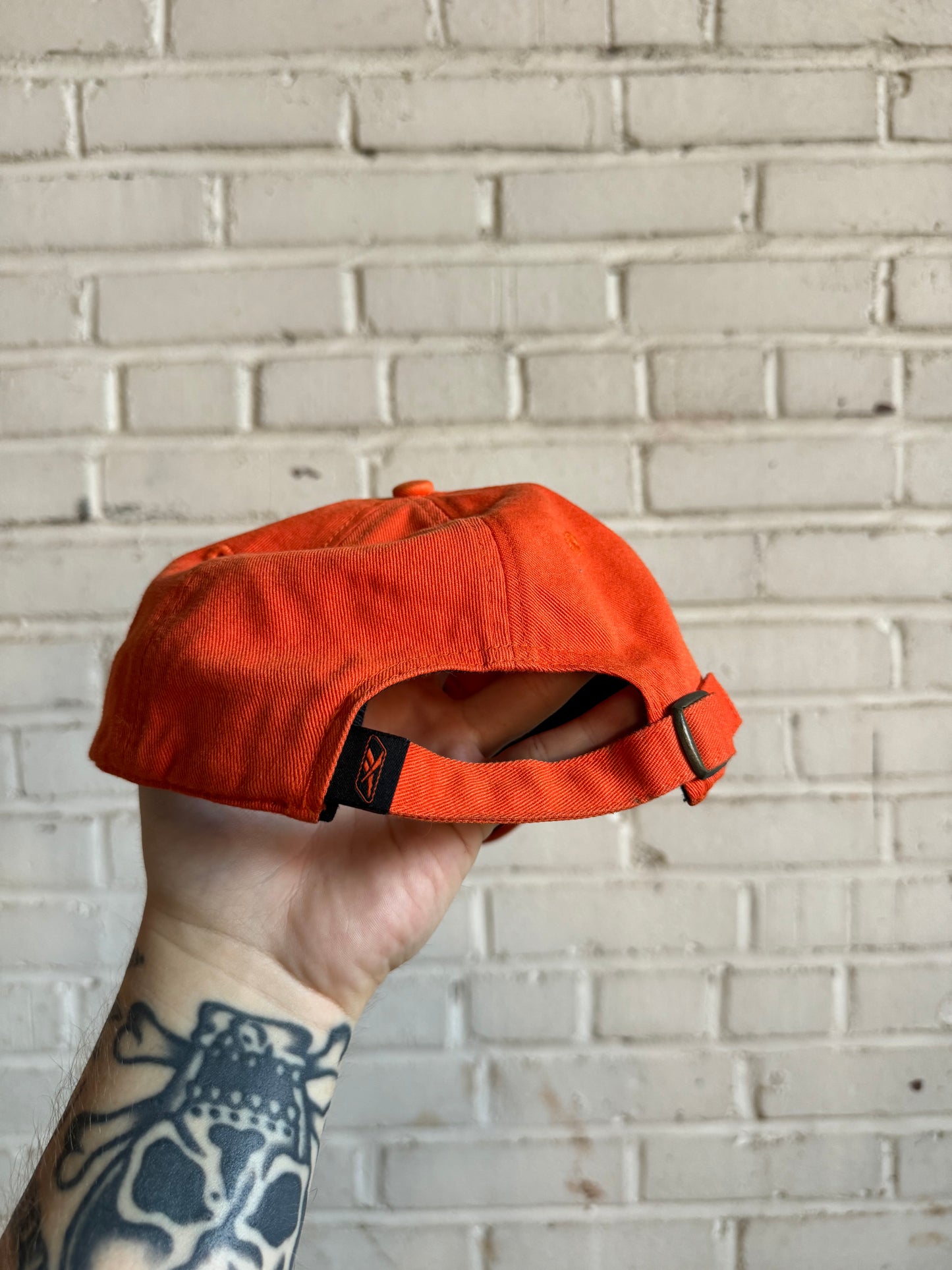 00’s Carolina Panthers Vintage Orange Reebok Strapback NFL Hat (OSFA)