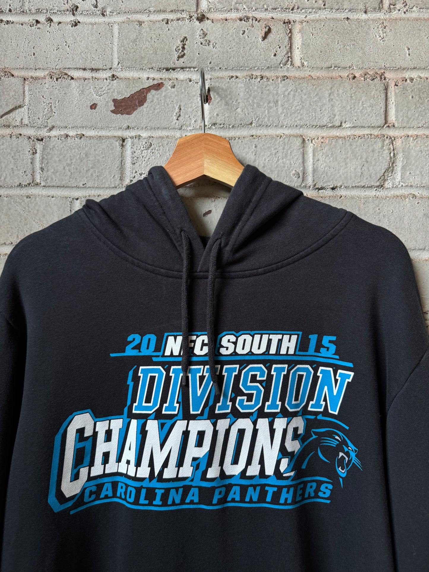 2015 Carolina Panthers NFC South Division Champions Majestic NFL Hoodie (XL)