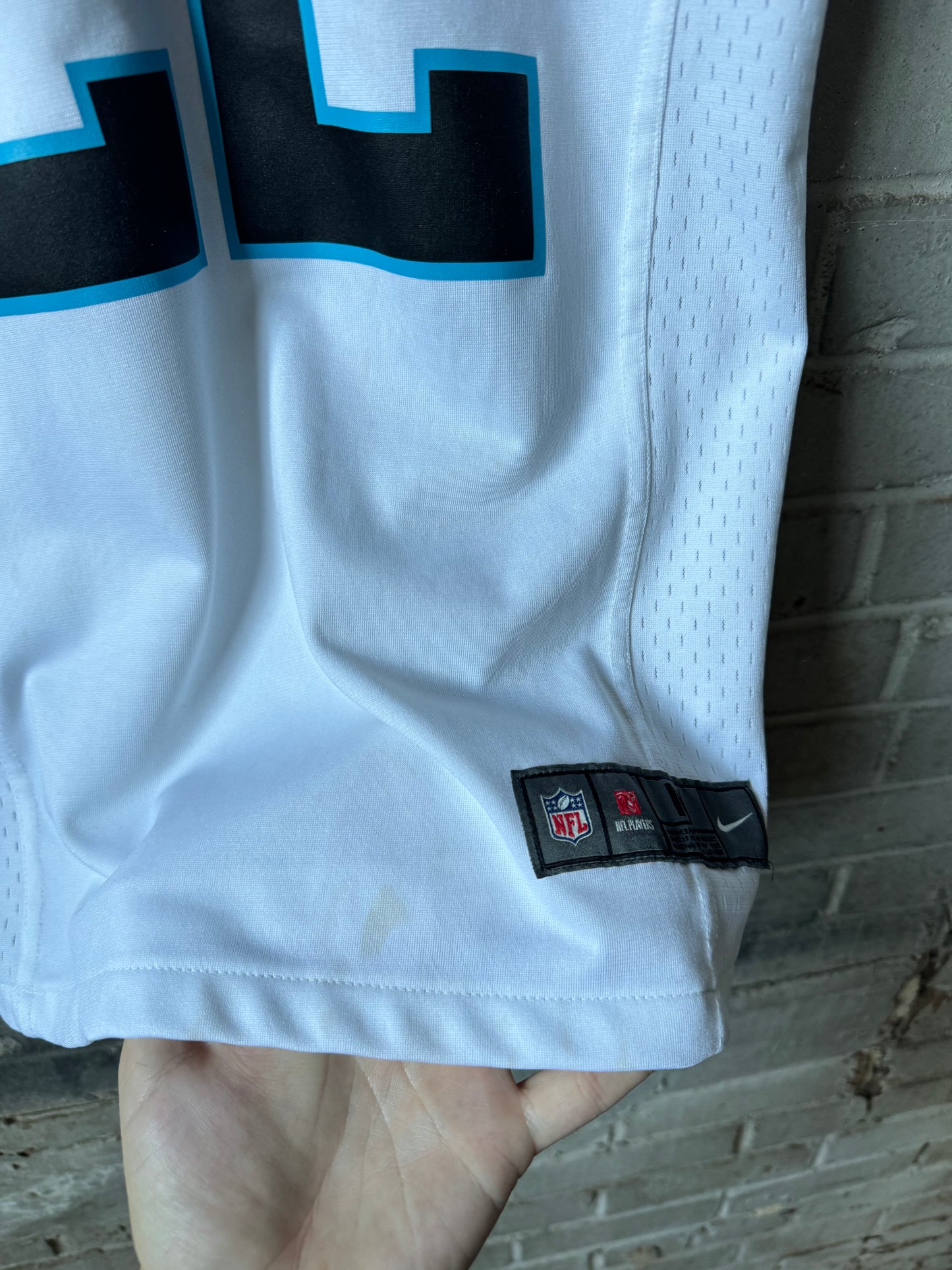 2018 Carolina Panthers Christian McCaffrey White Nike NFL Jersey (Youth Medium)
