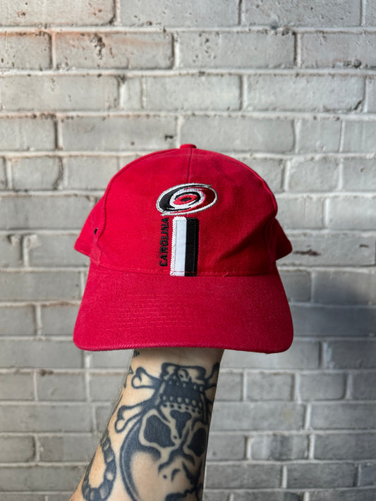 90’s Carolina Hurricanes Vintage Logo 7 NHL Hockey Snapback Hat (OSFA)
