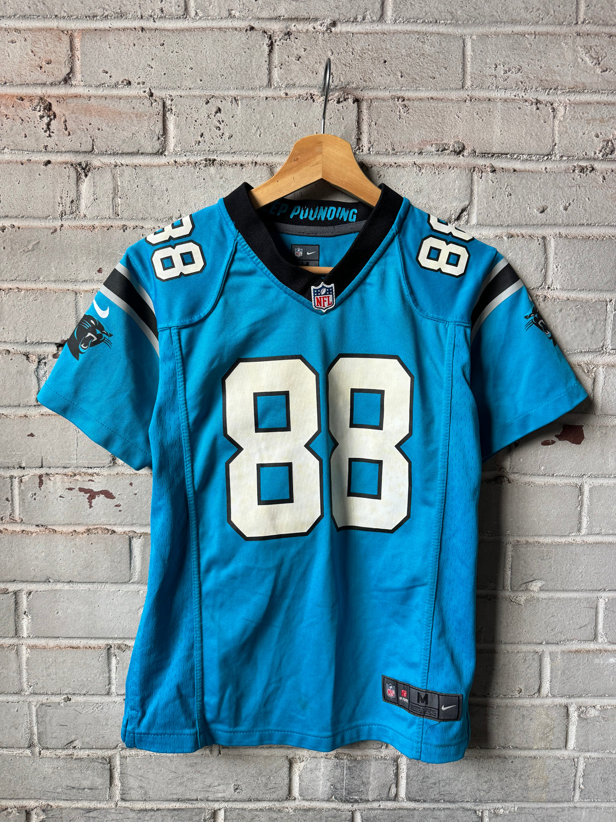 2012 Carolina Panthers Greg Olsen Alternate Blue Nike NFL Jersey (Youth Medium)