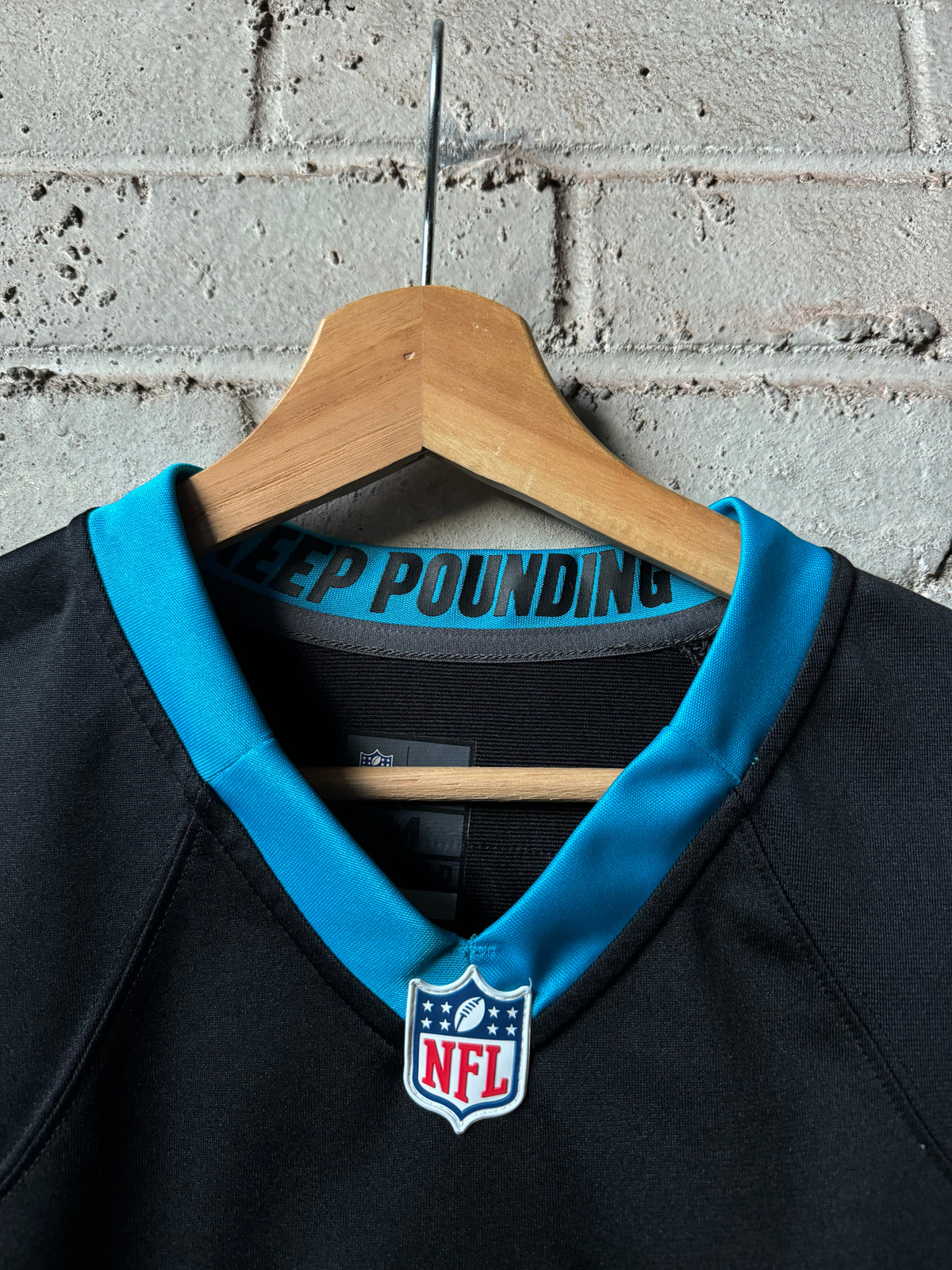 2012 Carolina Panthers Cam Newton Black Nike NFL Game Jersey (Medium)