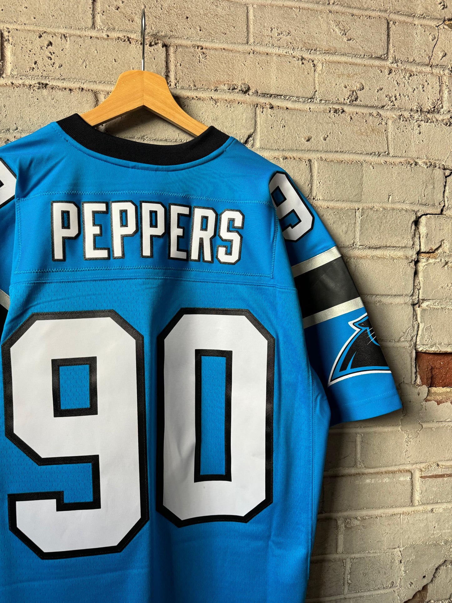 2003 Carolina Panthers Julius Peppers Alternate Blue Mitchell & Ness Legacy NFL Throwback Jersey - Deadstock (44/Large)