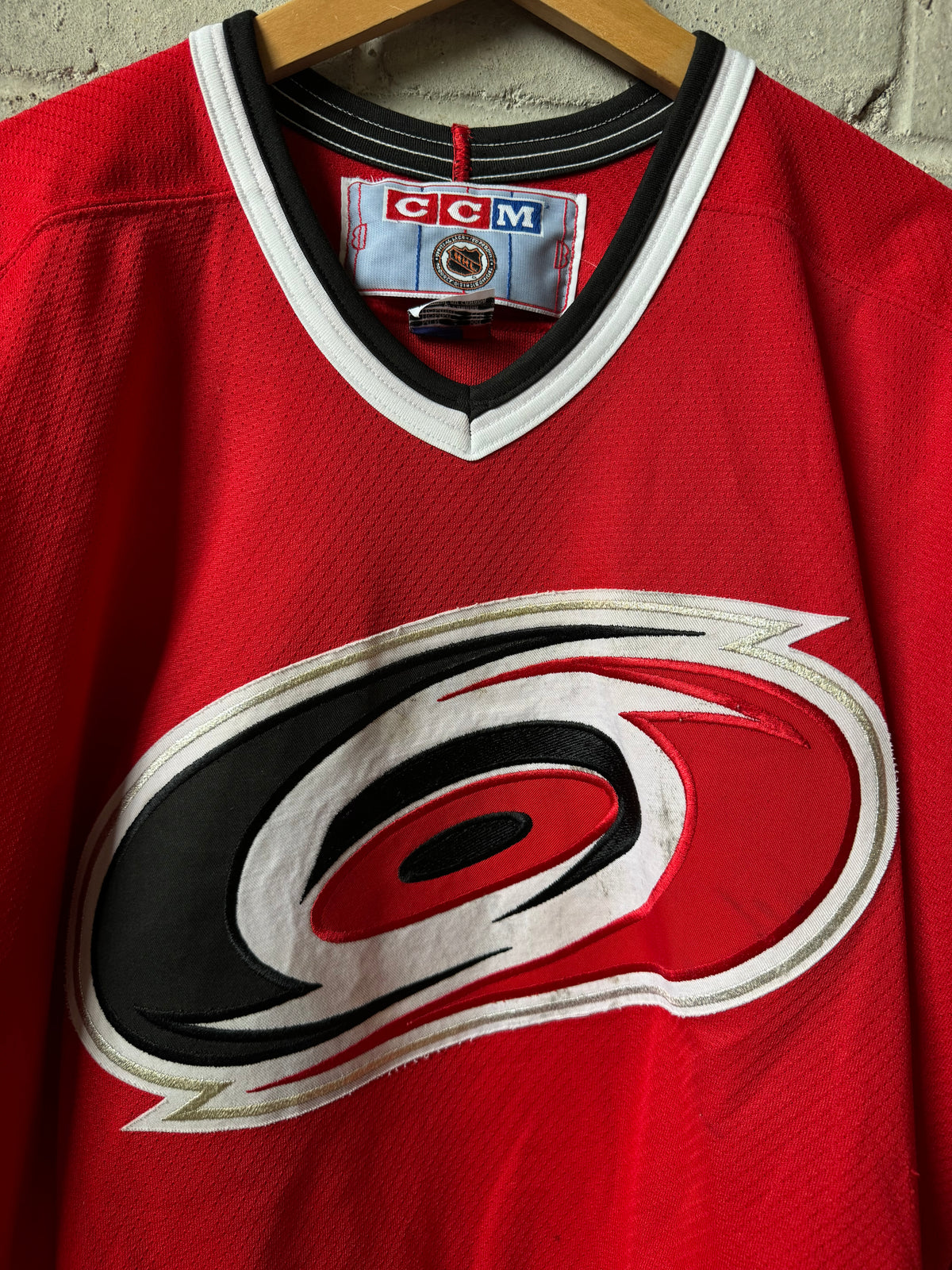 00’s Carolina Hurricanes Vintage Red #34 CCM NHL Hockey Jersey (XXL)
