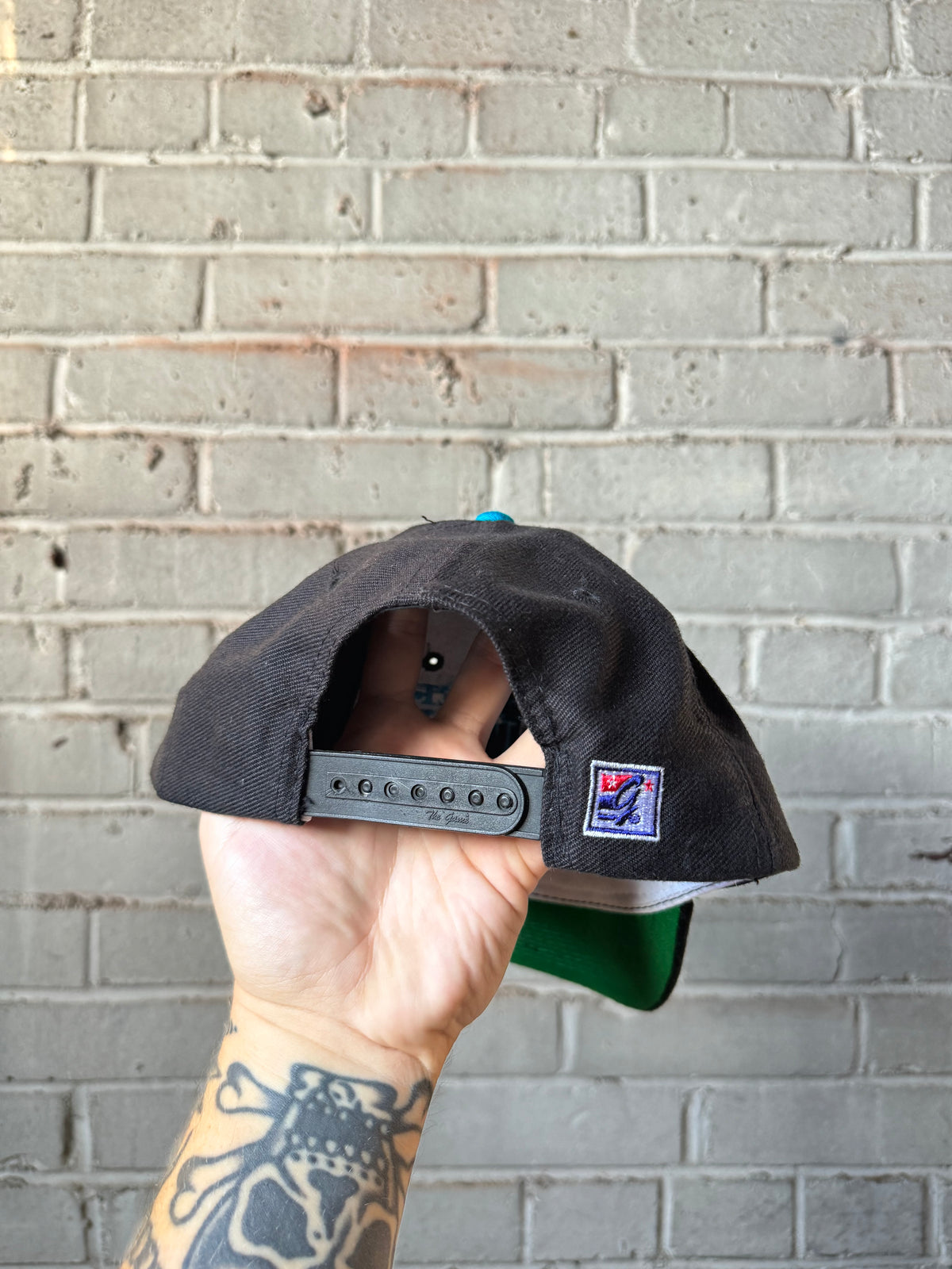 90’s Carolina Panthers “Panthers Territory” Vintage Black The Game NFL Snapback Hat (OSFA)