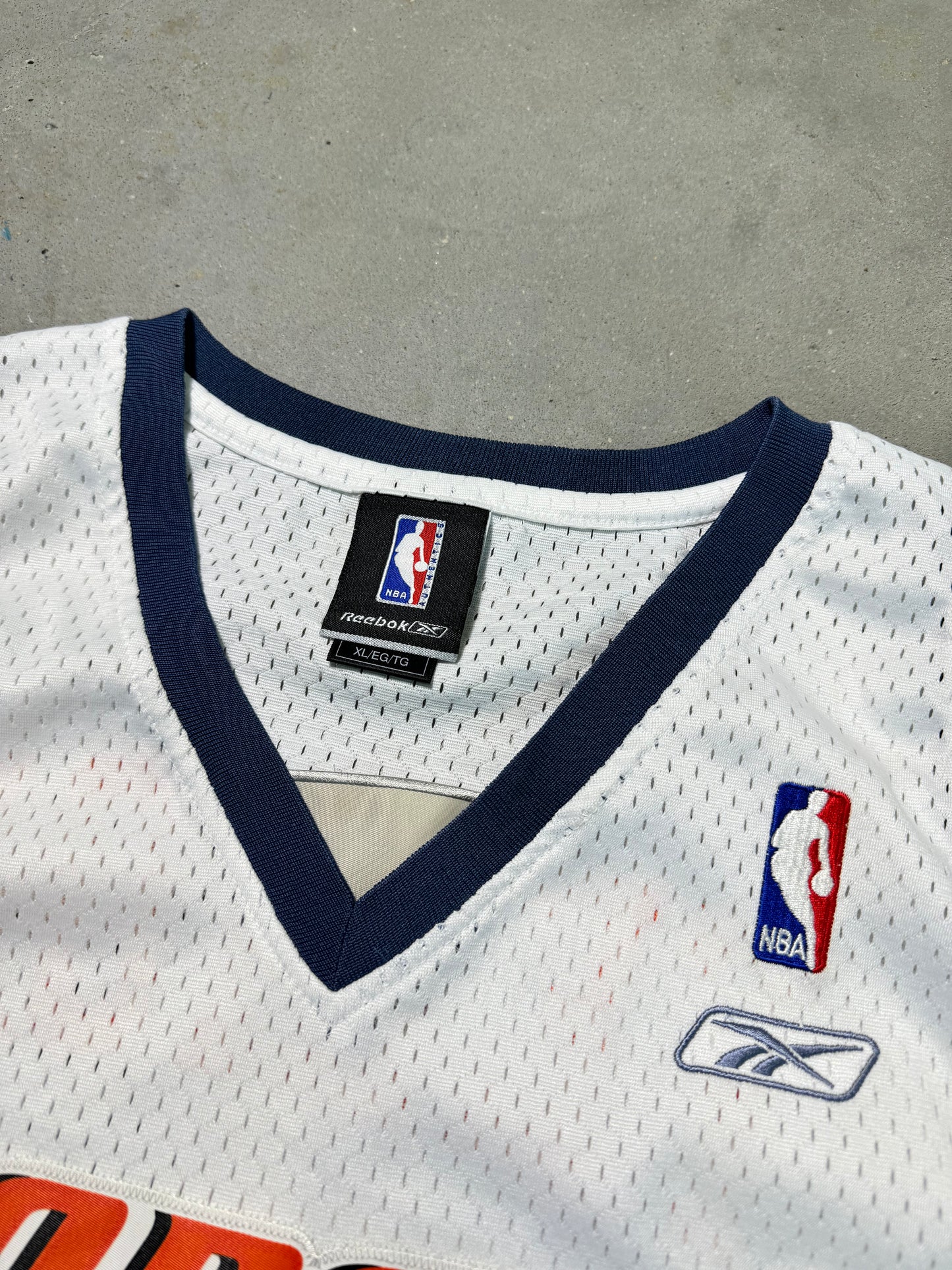 00’s Charlotte Bobcats Raymond Felton Vintage White Reebok Stitched Reebok NBA Swingman Jersey (XL)
